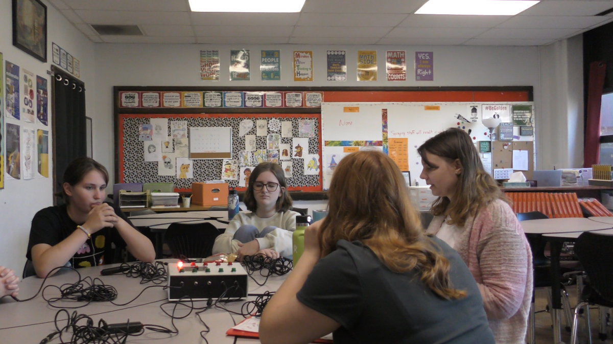 Scholastic bowl team practices for upcoming meet