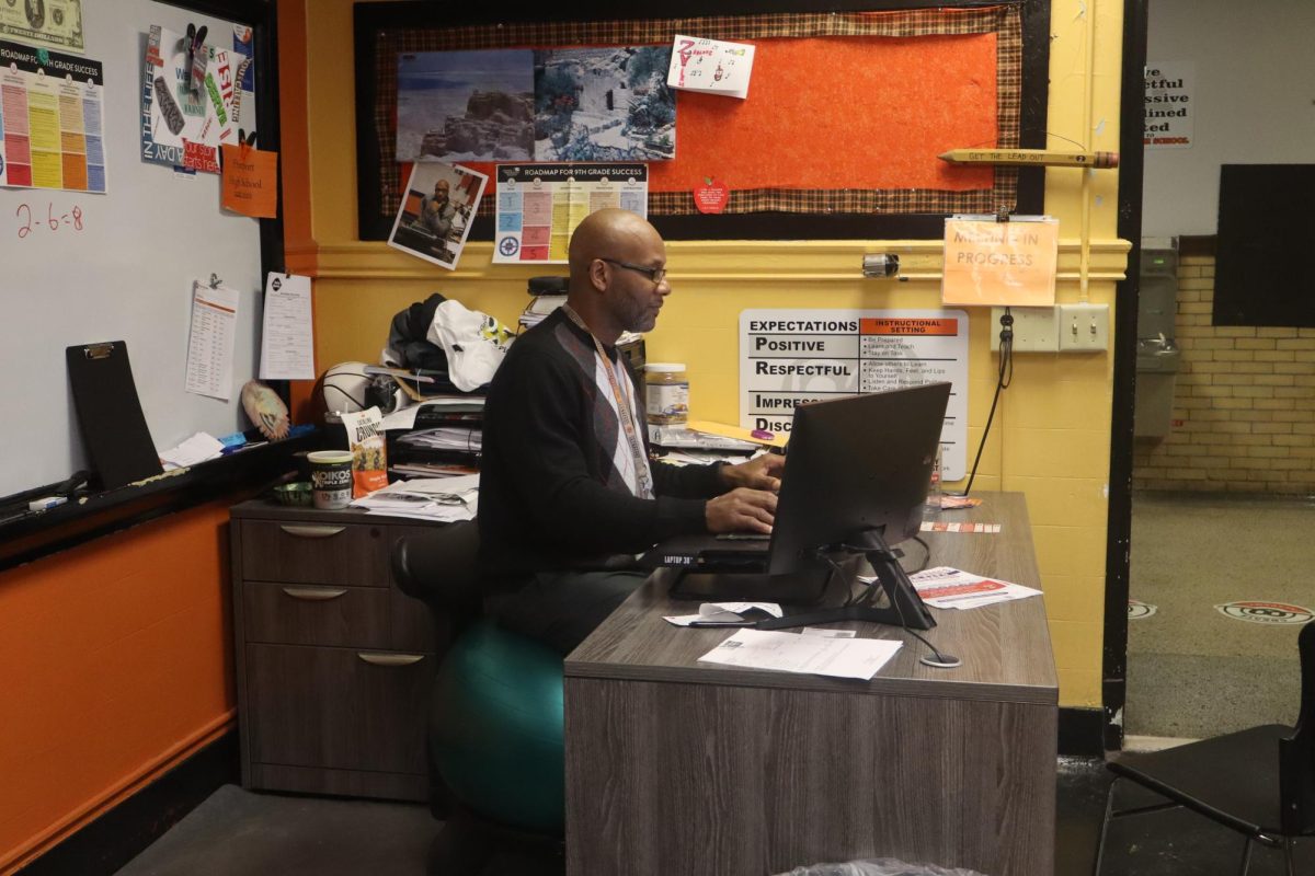TJ Jackson works in his office