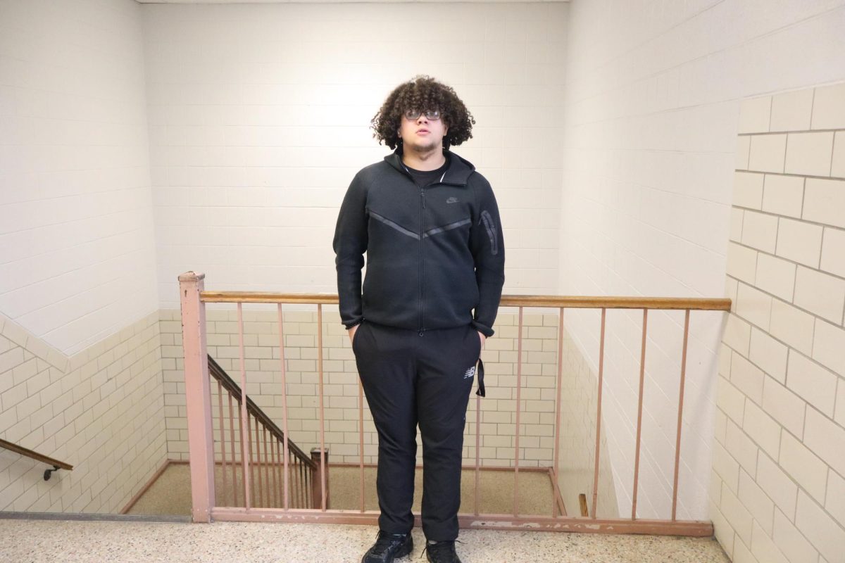 James Brown Jr. poses for a photo during his last full week of high school