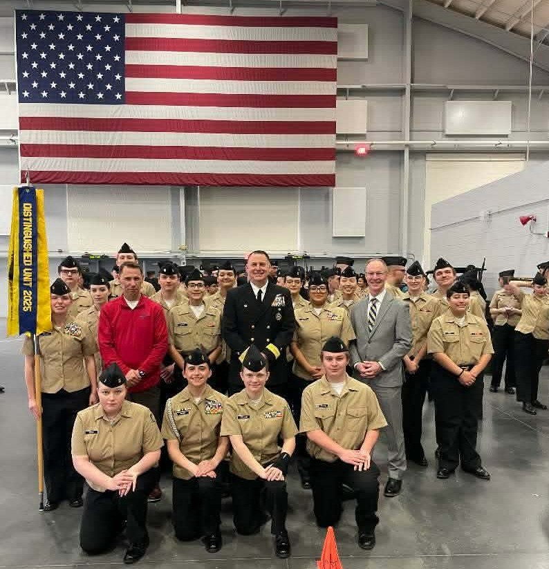 The Freeport NJROTC Drill Team takes on their last meet of the season