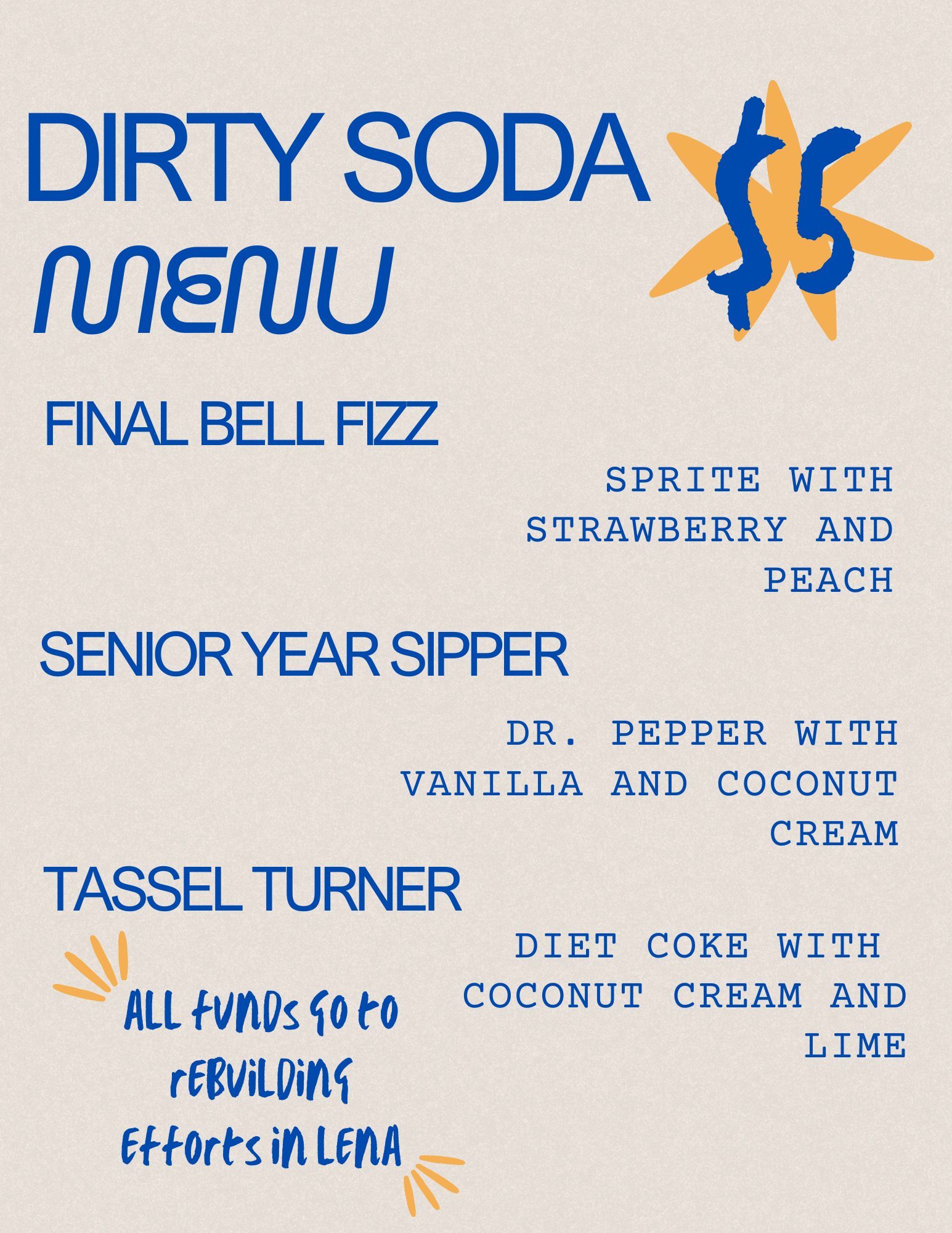 SODA Special Issue : 大人女子のためのENTERTAINM… FHS to Host Dirty Soda Fundraise on Seniors' Final Day – Pretzel Media