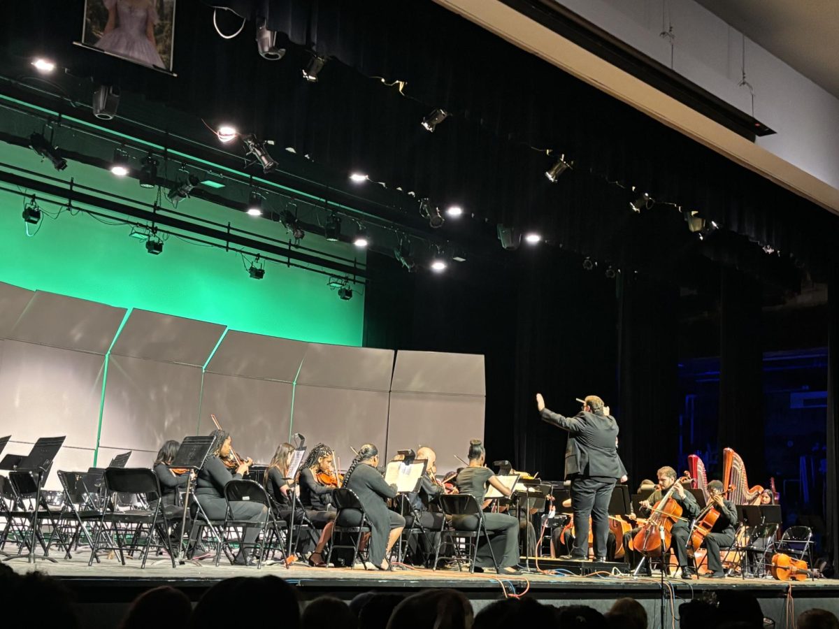 The Freeport students celebrate their final orchestra concert